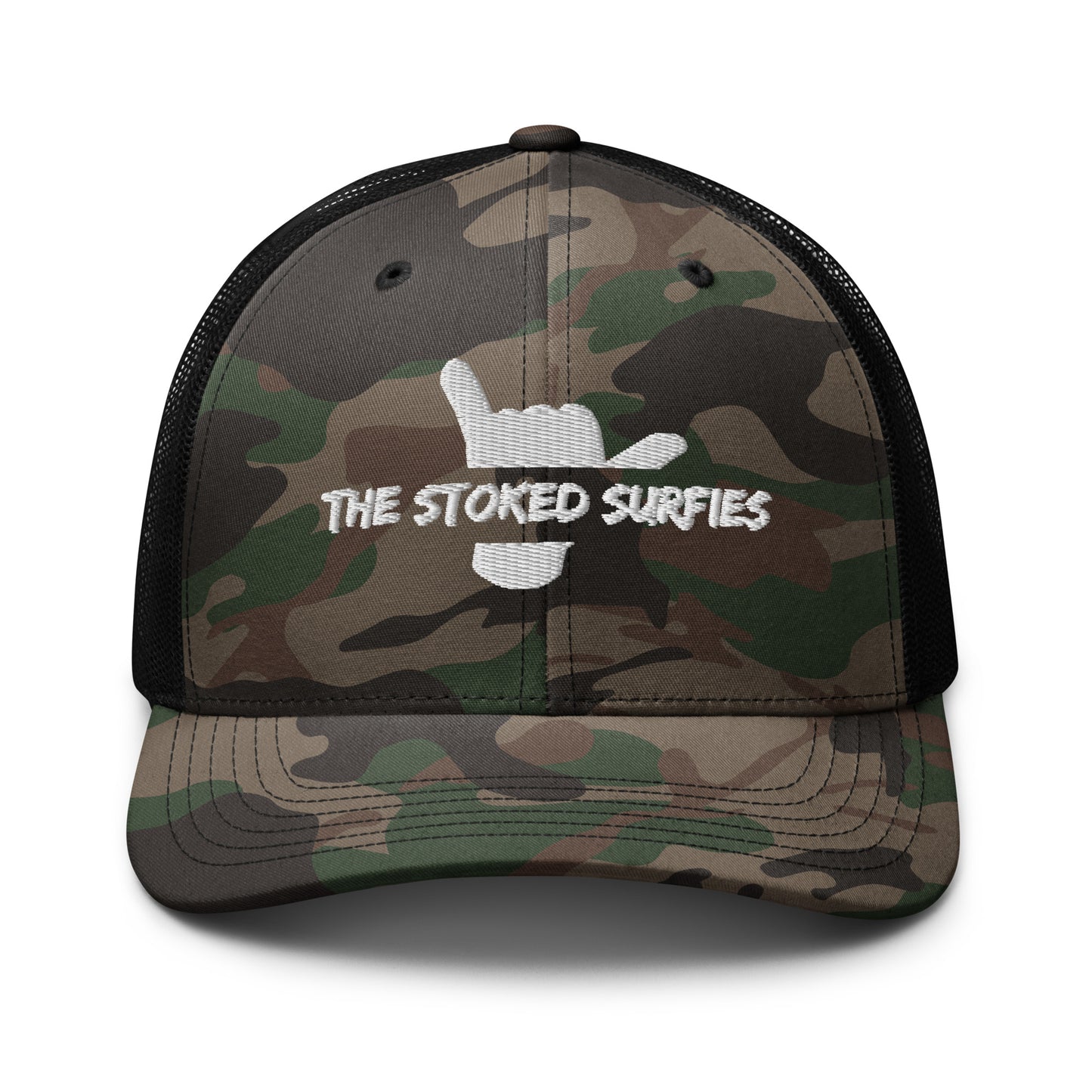 Camouflage trucker hat