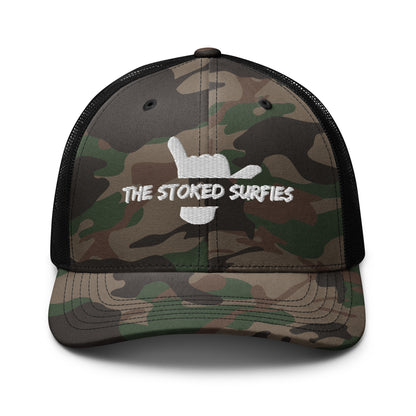 Camouflage trucker hat